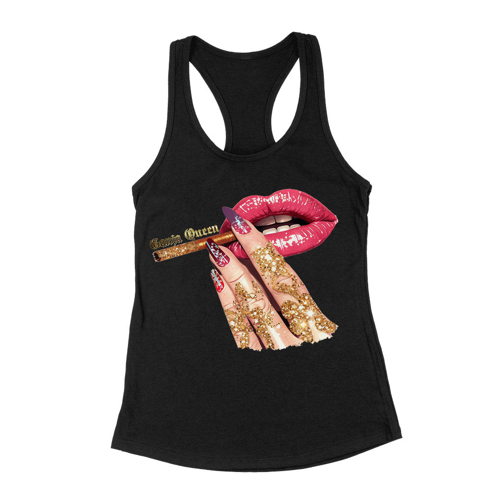 Ganja Queen OG Logo Racer Back Tank Top